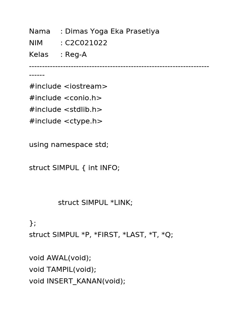 C++ Singly Linked List Operations | PDF | Software | Models Of Computation