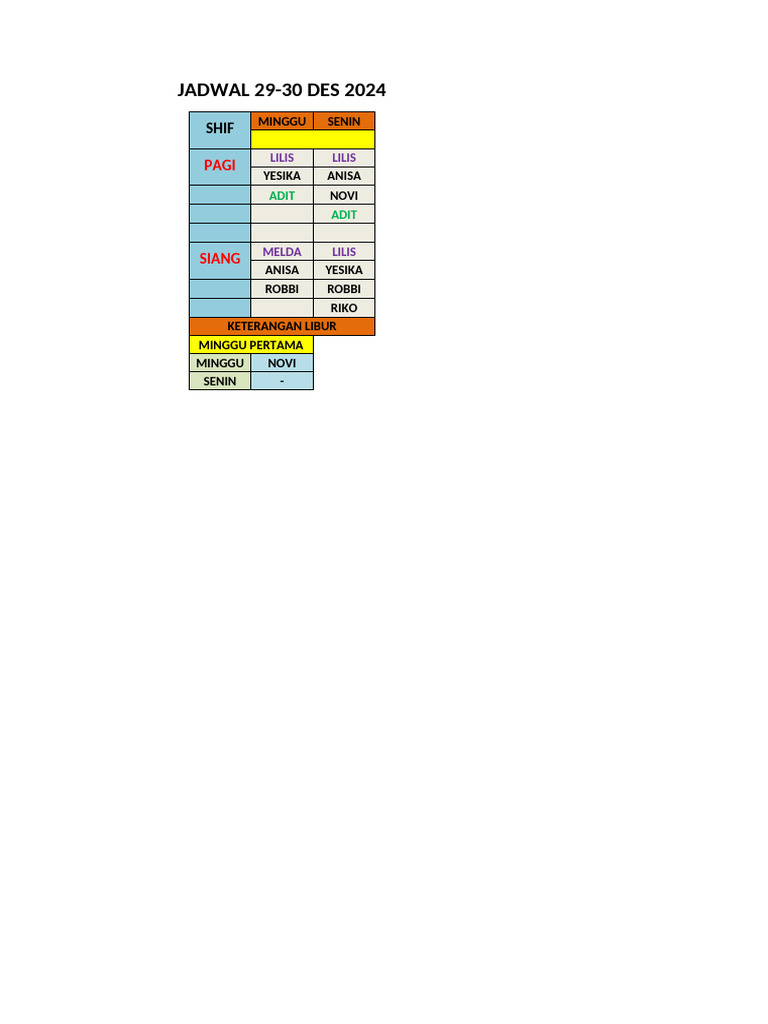 Jadwal 26 29 Des 2024 Pdf