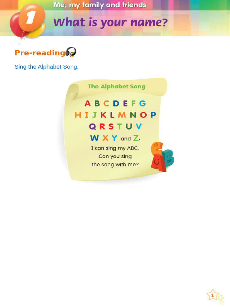 P1A (U1) - What Is Your Name | PDF | Phonics | Human Communication