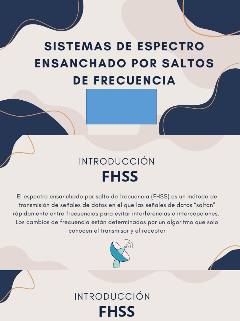 Espectro Ensanchado por Salto de Frecuencia | PDF | Ingeniería en ...