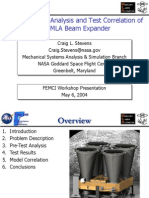 Fastened Joint Analysis and Test Correlation of The MLA Beam Expander