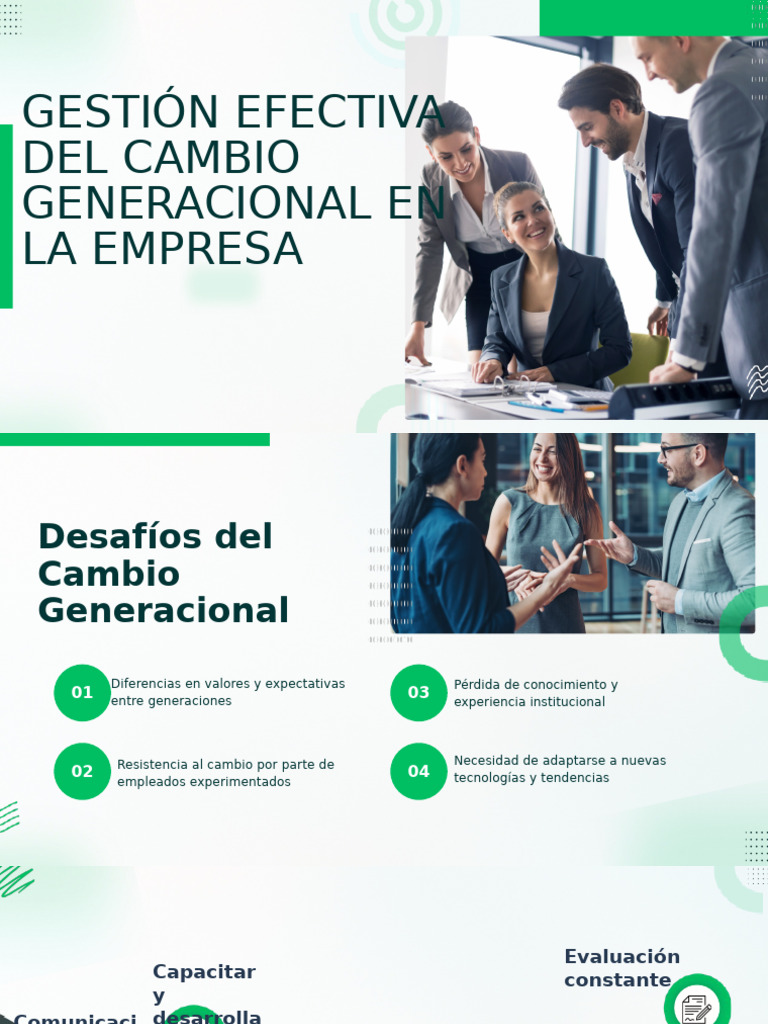 Gestión Efectiva Del Cambio Generacional en La Empresa | PDF