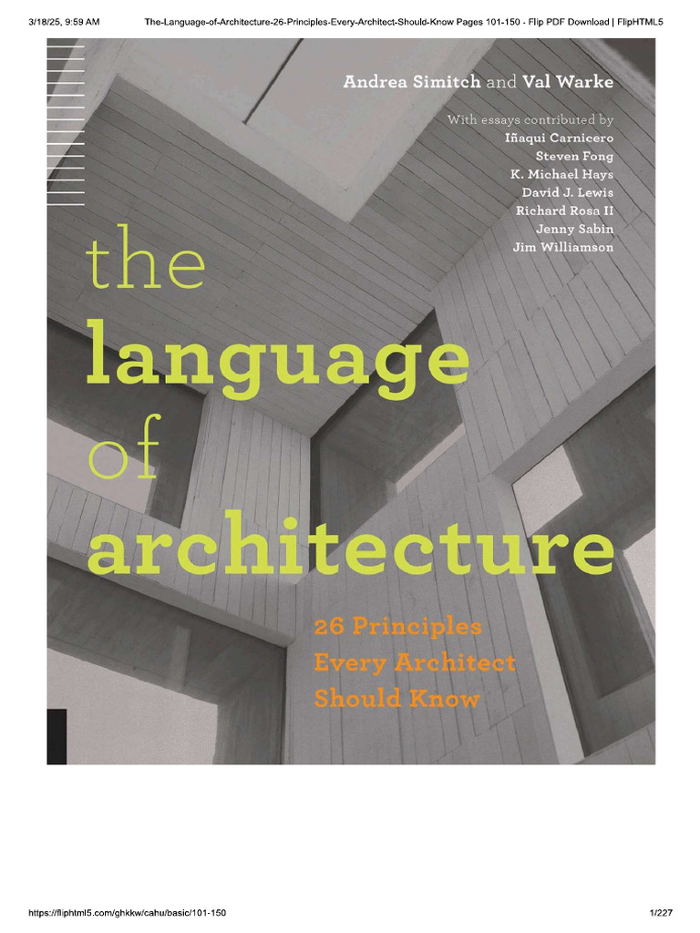 The Language of Architecture | PDF