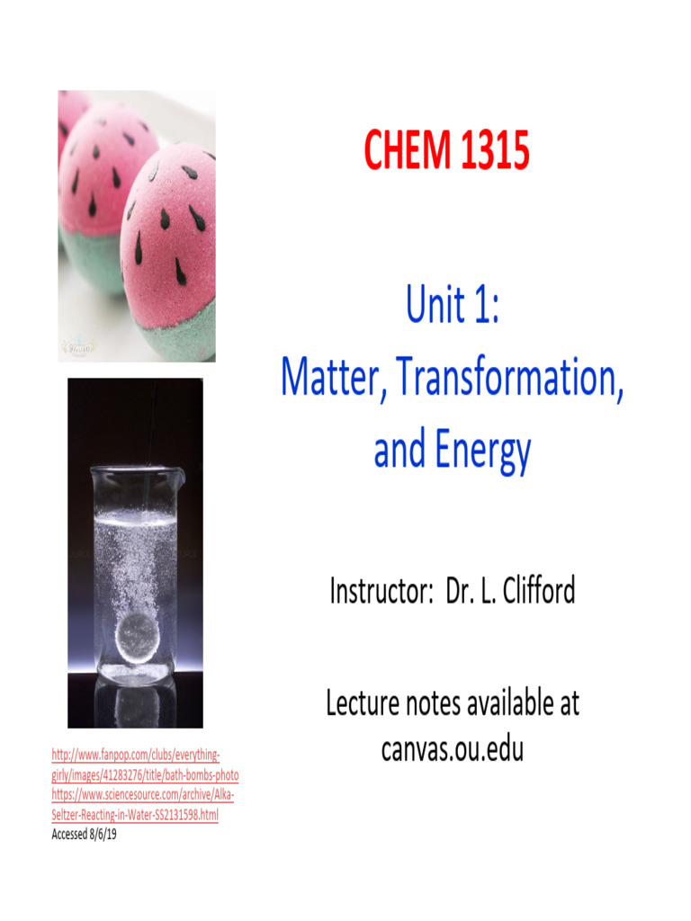 1315+Spring+2020+Unit+1+Handouts | PDF | Atoms | Ion