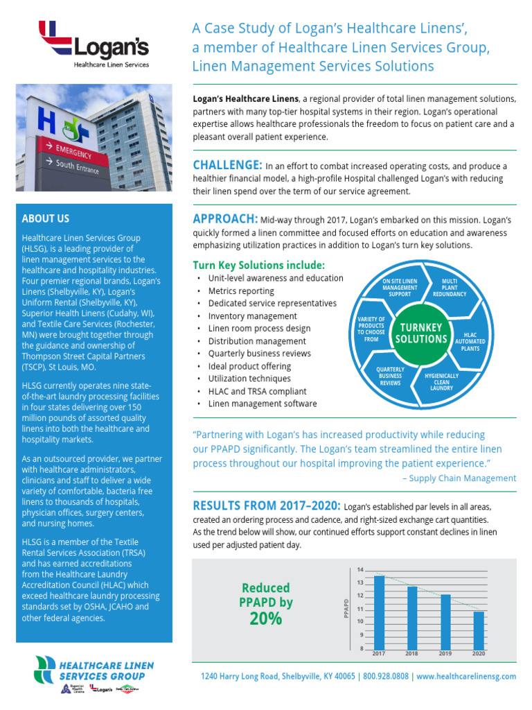 Logan’s Healthcare Linen Management Case Study | PDF | Health Care ...