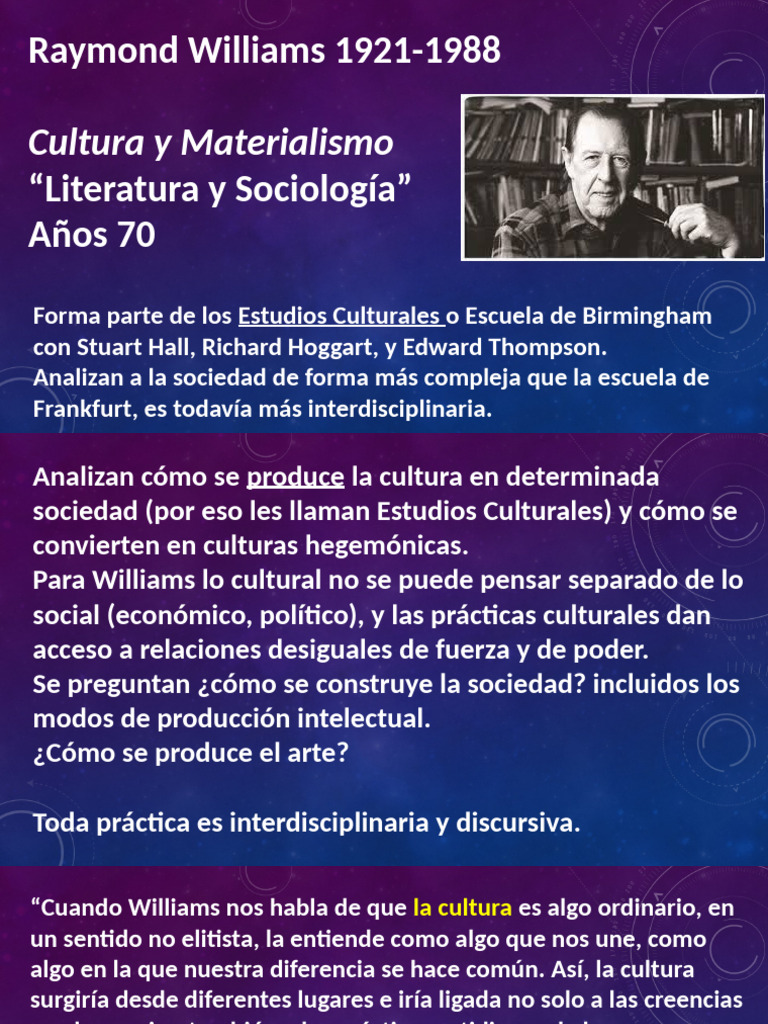 R Williams | PDF | marxismo | Estudios culturales