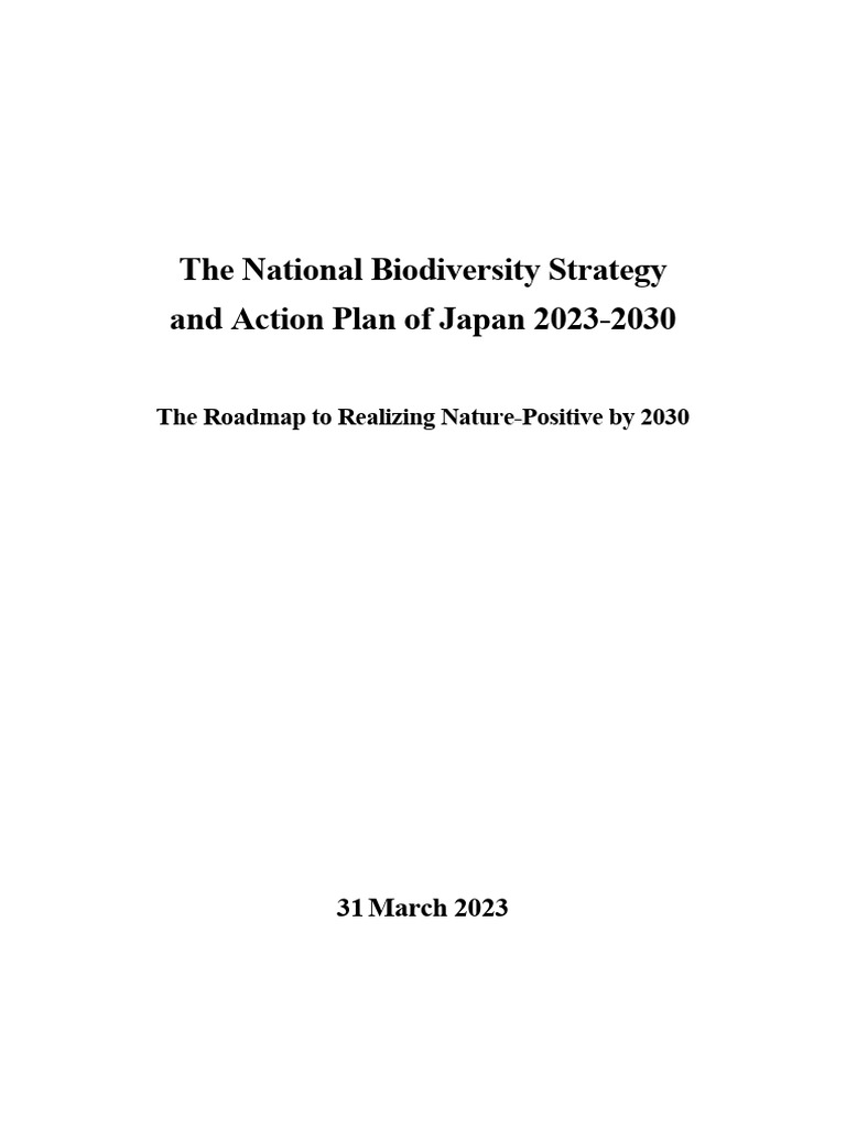 National Biodiversity Strategy and Action Plant of Japan | PDF ...