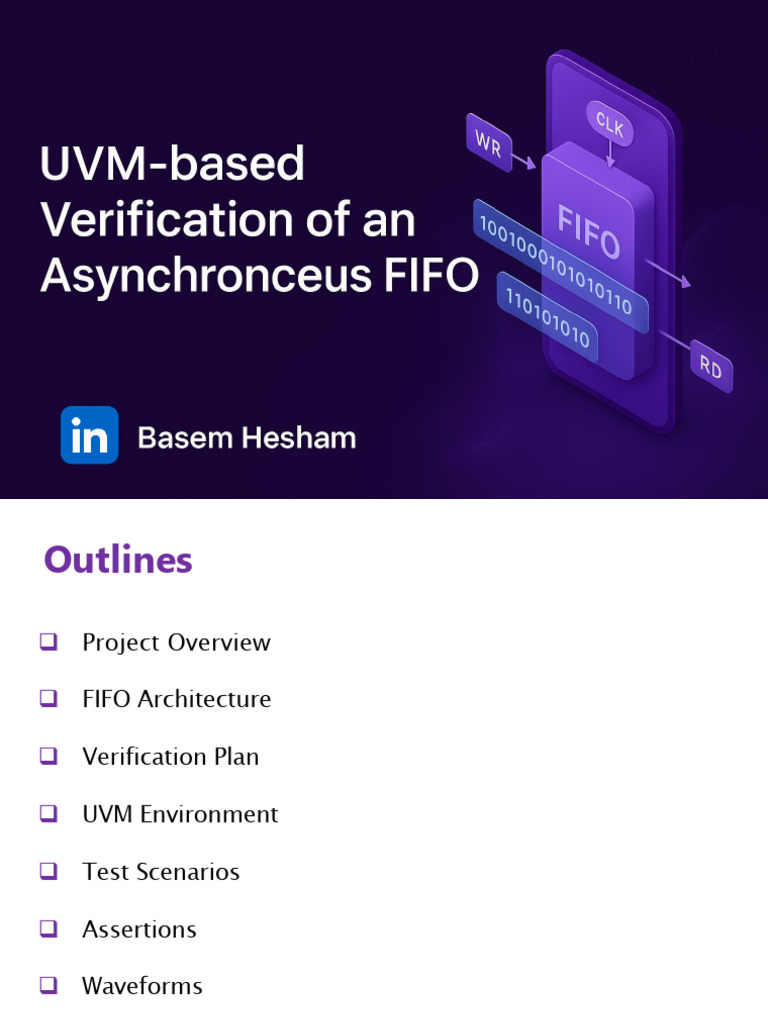 Asynchronous FIFO Verification with UVM | PDF | Pointer (Computer ...