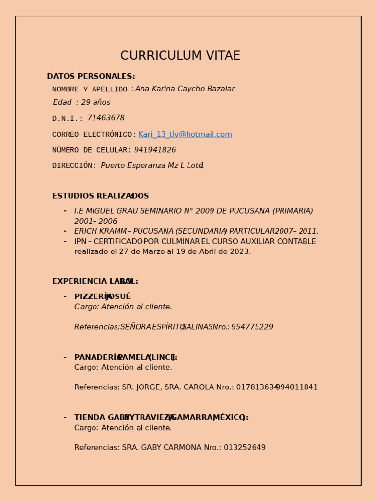 CV PDF Final | PDF
