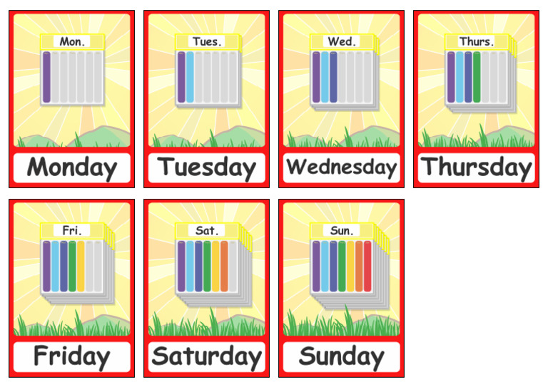 PACK-1-Days-flashcards - Converted-3 | PDF