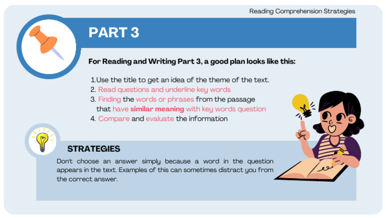 Reading and Writing Part 3 | PDF