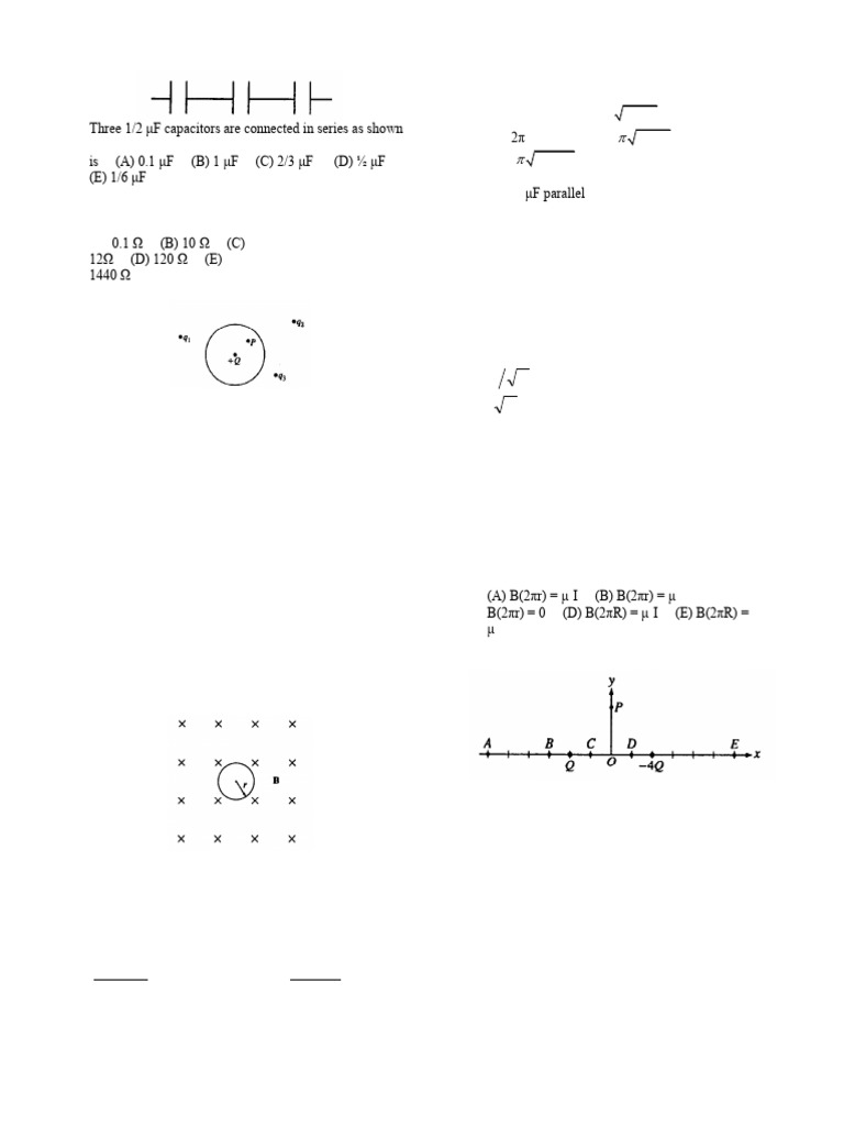 AP Physics E&M 2004 Exam Questions | PDF | Capacitor | Physical Phenomena