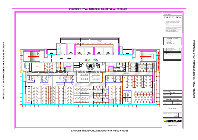 Office Layout Plan with Workstations | PDF