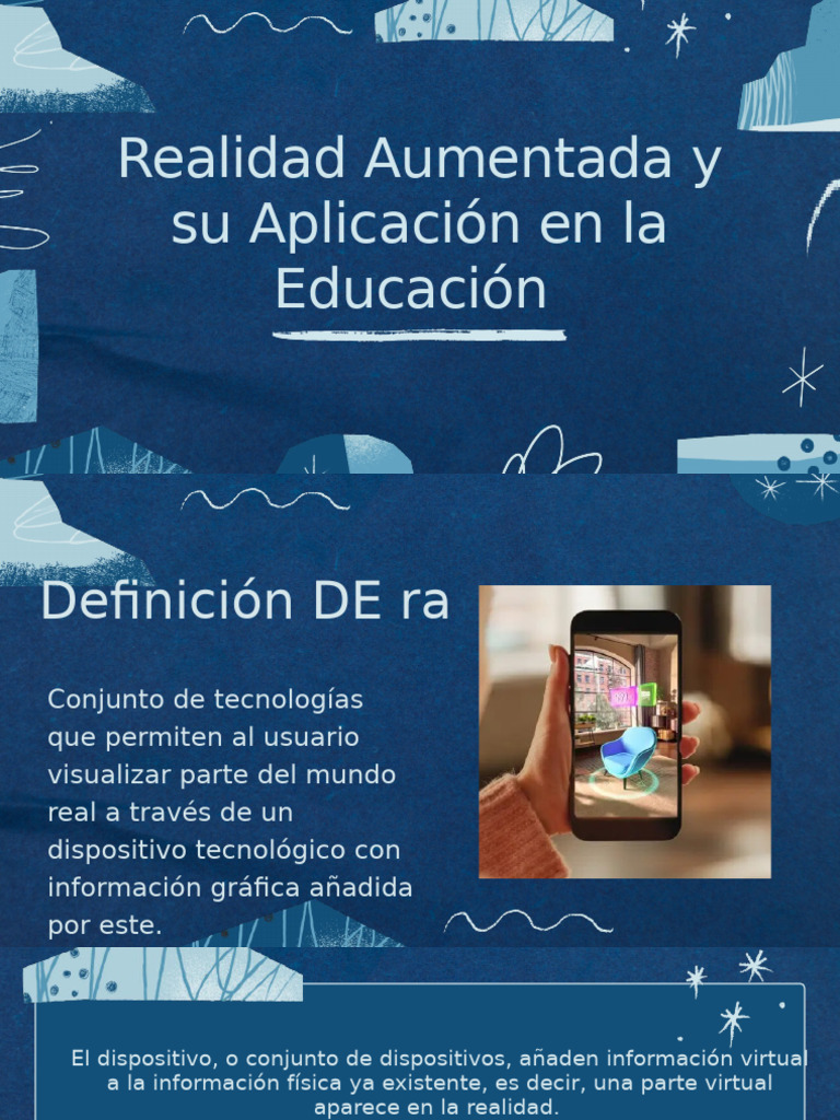 Realidad Aumentada en Educación: Beneficios y Aplicaciones | PDF ...
