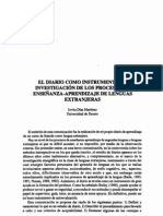 El Diario Como Instrumento de Investigación de Los Procesos de Enseñanza-Aprendizaje de Lenguas Extranjeras