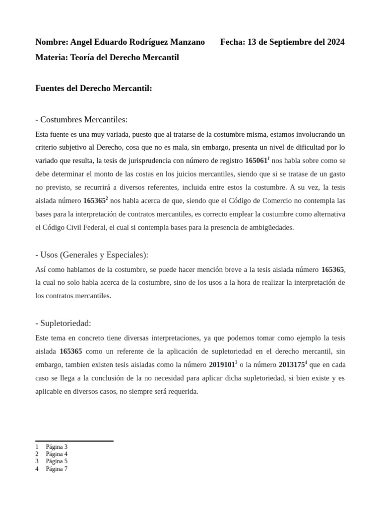 Fuentes del Derecho Mercantil en México | PDF | Póliza de seguros ...