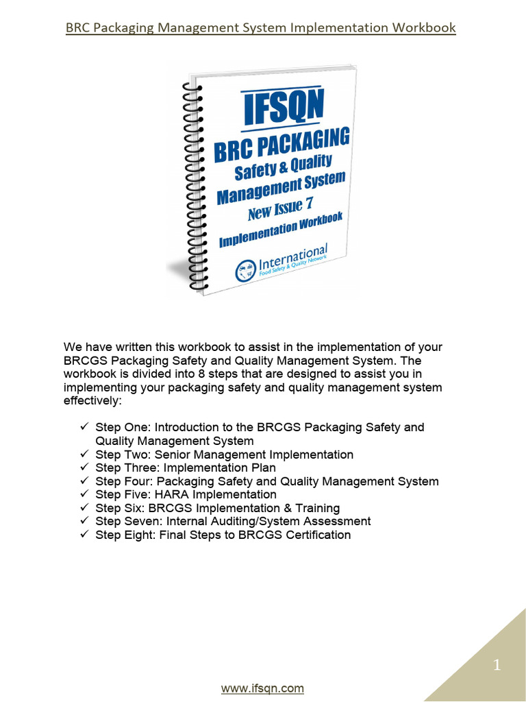 BRCGS Packaging System Implementation Guide | PDF | Hazard Analysis And ...