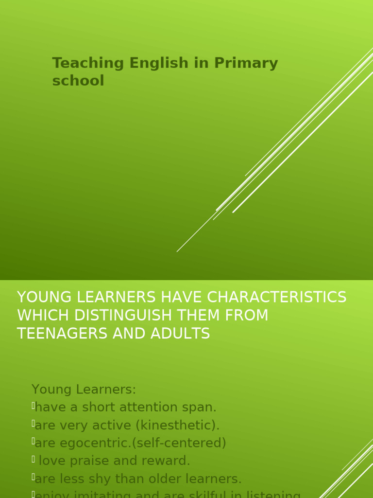3-1-61 Teaching English For Young Learners | PDF | Behavior ...