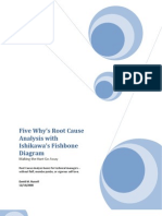 Five Why's Root Cause Analysis With Ishikawa's Fishbone Diagram