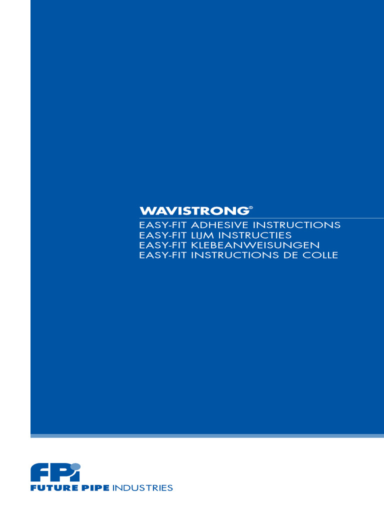 Wavistrong Easy-Fit Adhesive Guide | PDF | Adhesive | Secondary Sector ...