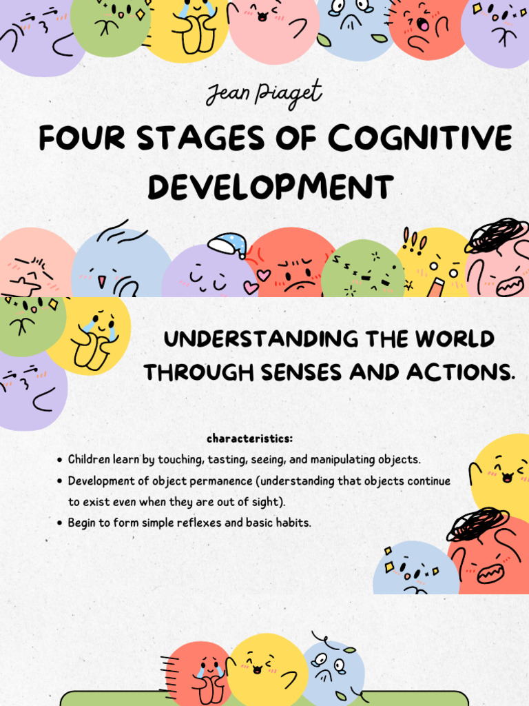 Etapas Del Desarrollo Cognitivo de Jean Piaget | PDF