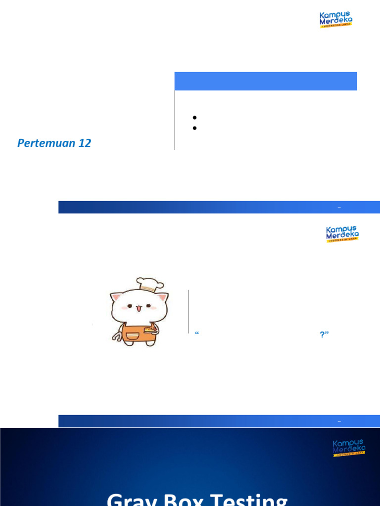 Definisi dan Model Gray Box Testing | PDF