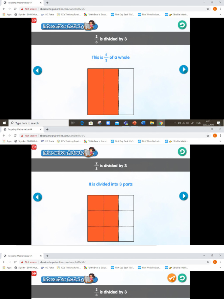 Divide Proper Fraction by Whole Numbers | PDF