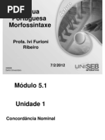 MORFOSSINTAXE AULA 01