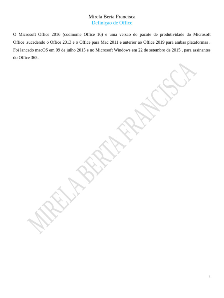 Definiçao de Office | PDF