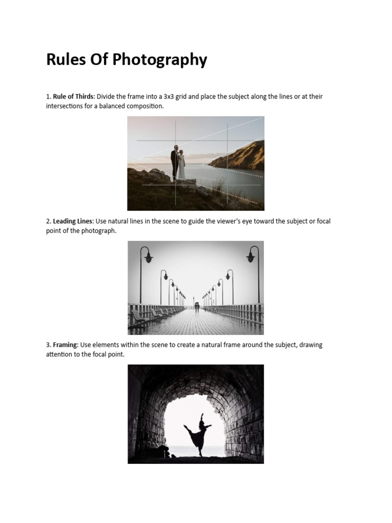 Rules of Photography - Updated - 2025 | PDF | Composition (Visual Arts ...