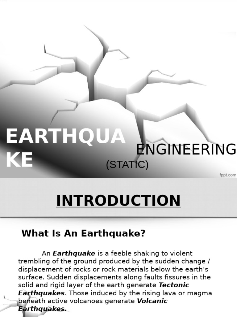 Earthquake Engineering Overview | PDF | Plate Tectonics | Earthquakes