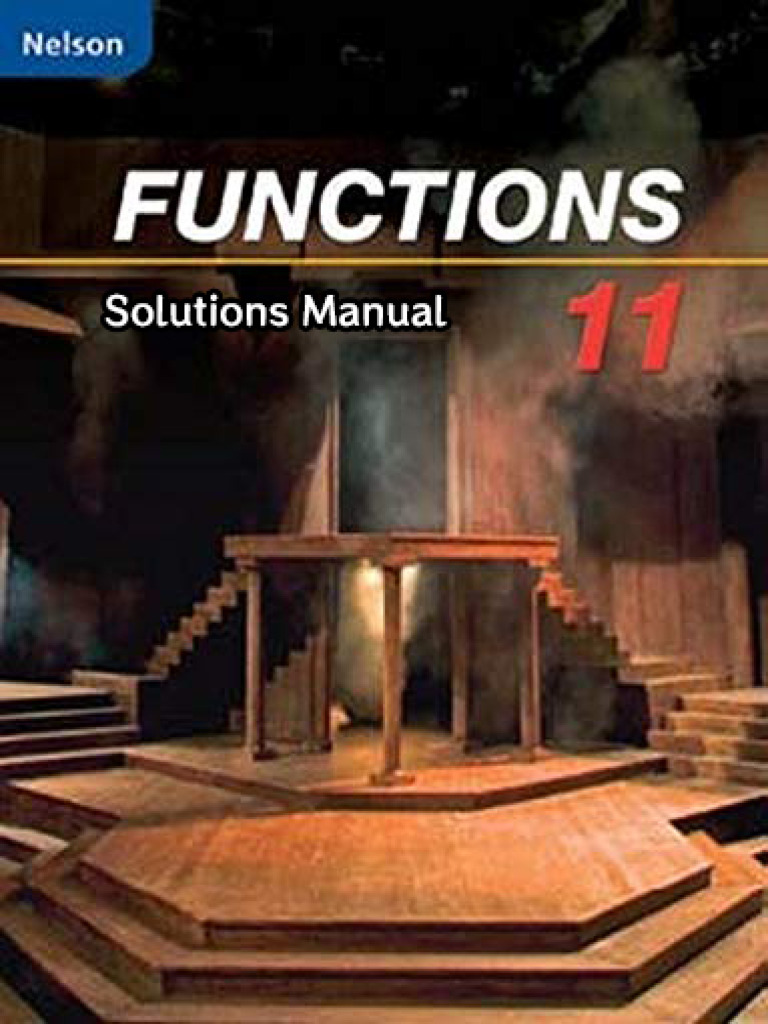 OSSD教材 11年级 MCR3U Functions 11 Solutions Manual Nelson | PDF