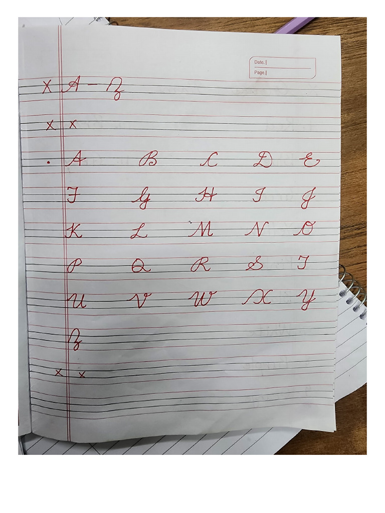 Cursive Alphabet A To Z Uppercase | PDF