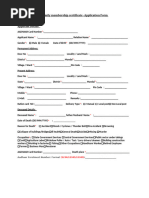 Family Member Certificate Application Form | PDF | Government And ...