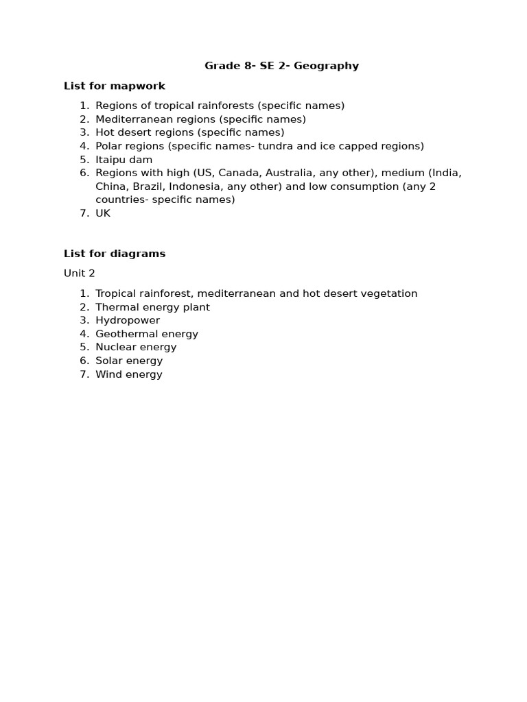Grade 8 Geography Practical Guide | PDF