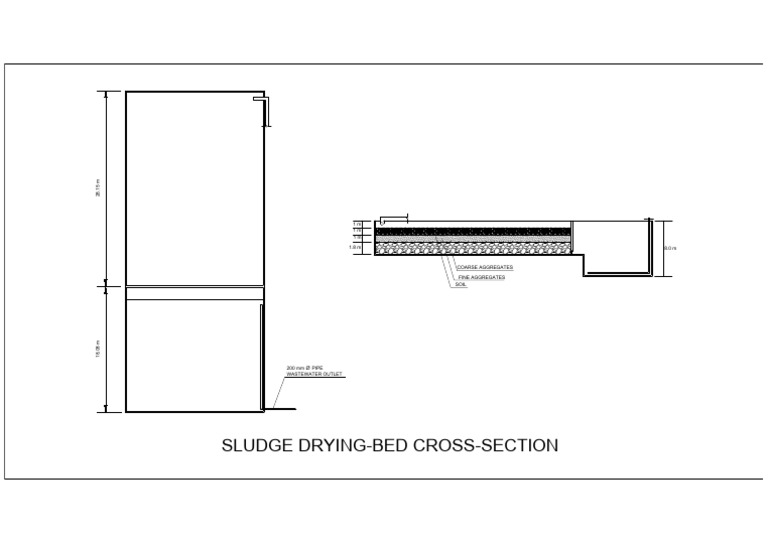 Sludge Drying Bed Design Overview | PDF
