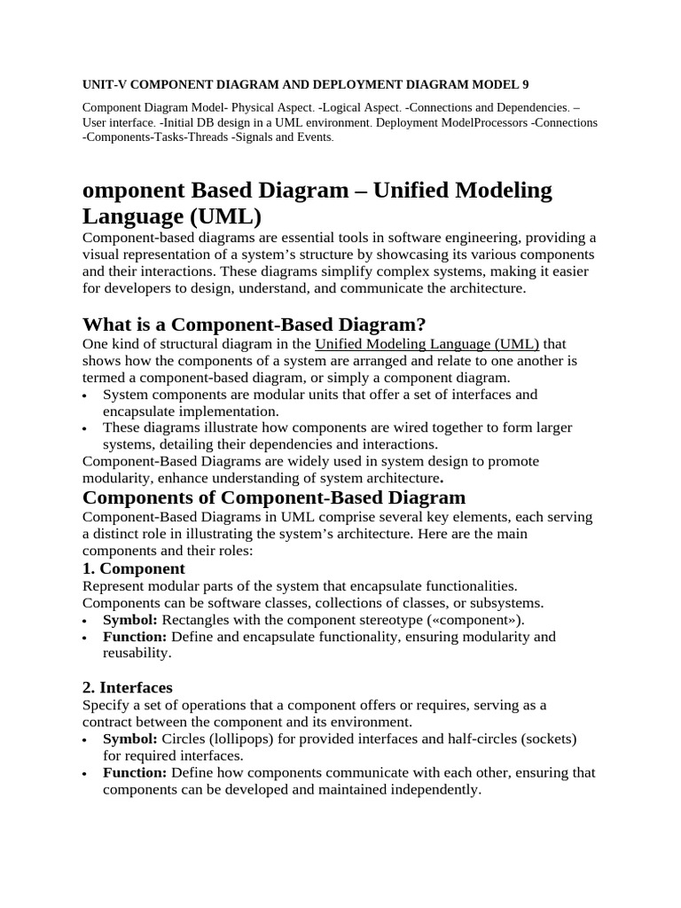 UML Client-Server Component Diagram | PDF | Unified Modeling Language ...