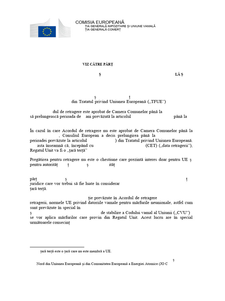 Eu Rules Customs Debt and Customs Tariffs - Ro - 0 | PDF