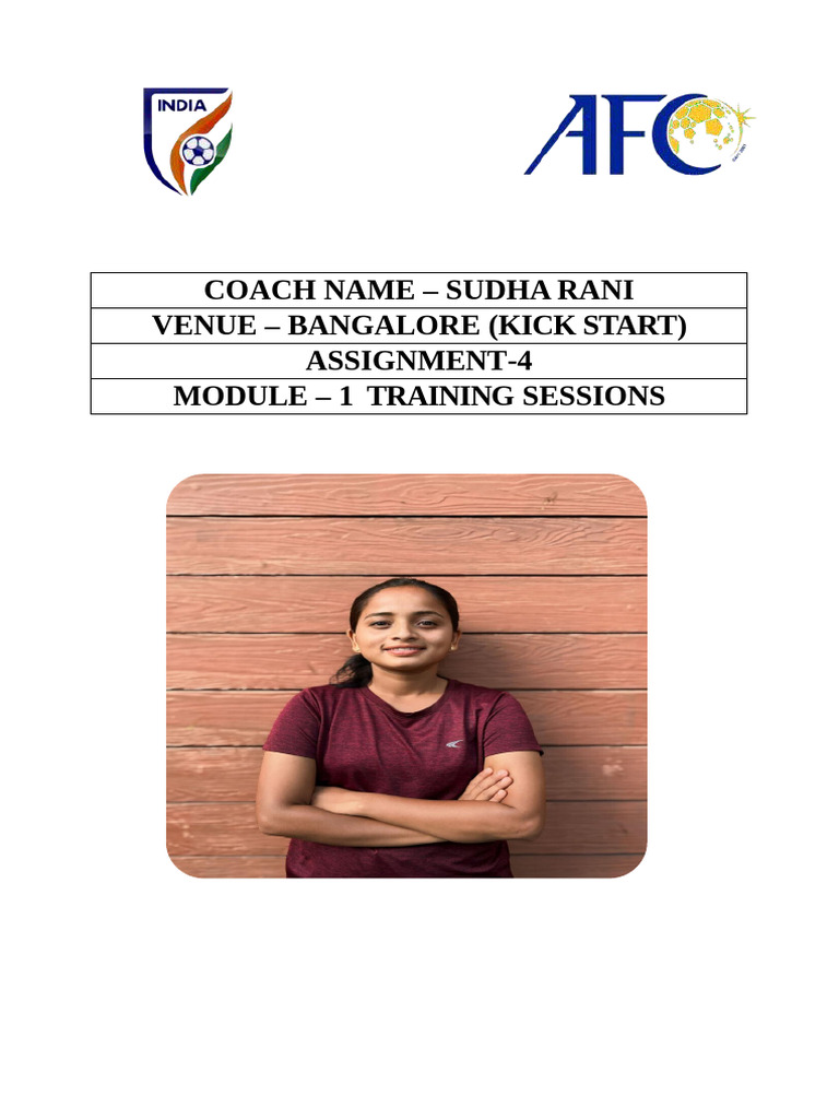 Training Sessions Sudha | PDF | Forward (Association Football ...