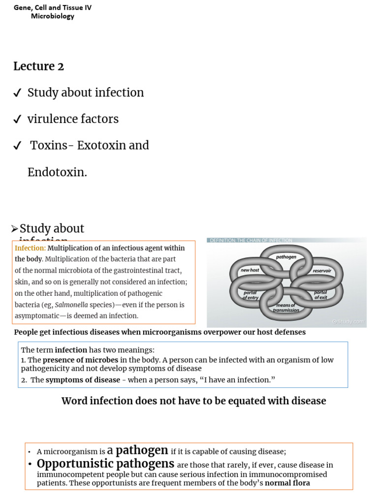 Infection and Bacterial Pathogenesis Overview | PDF | Infection ...