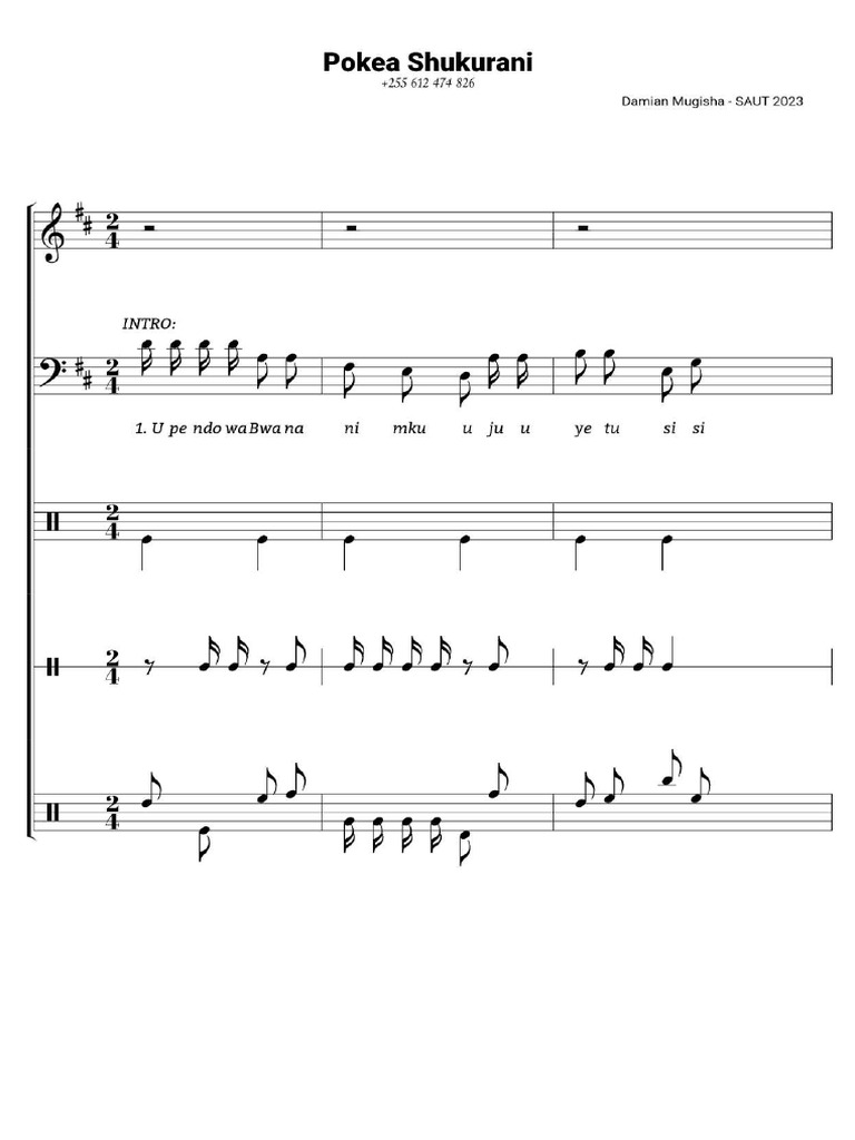 Pokea Shukurani | PDF