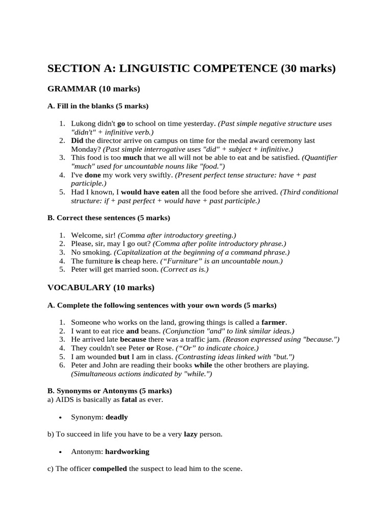 BTS Anglais Corrigé 2023: Compétences Linguistiques | PDF | Linguistics ...