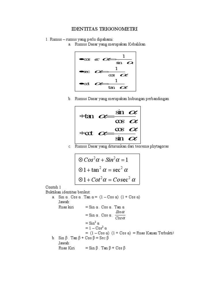 Identitas Trigonometri