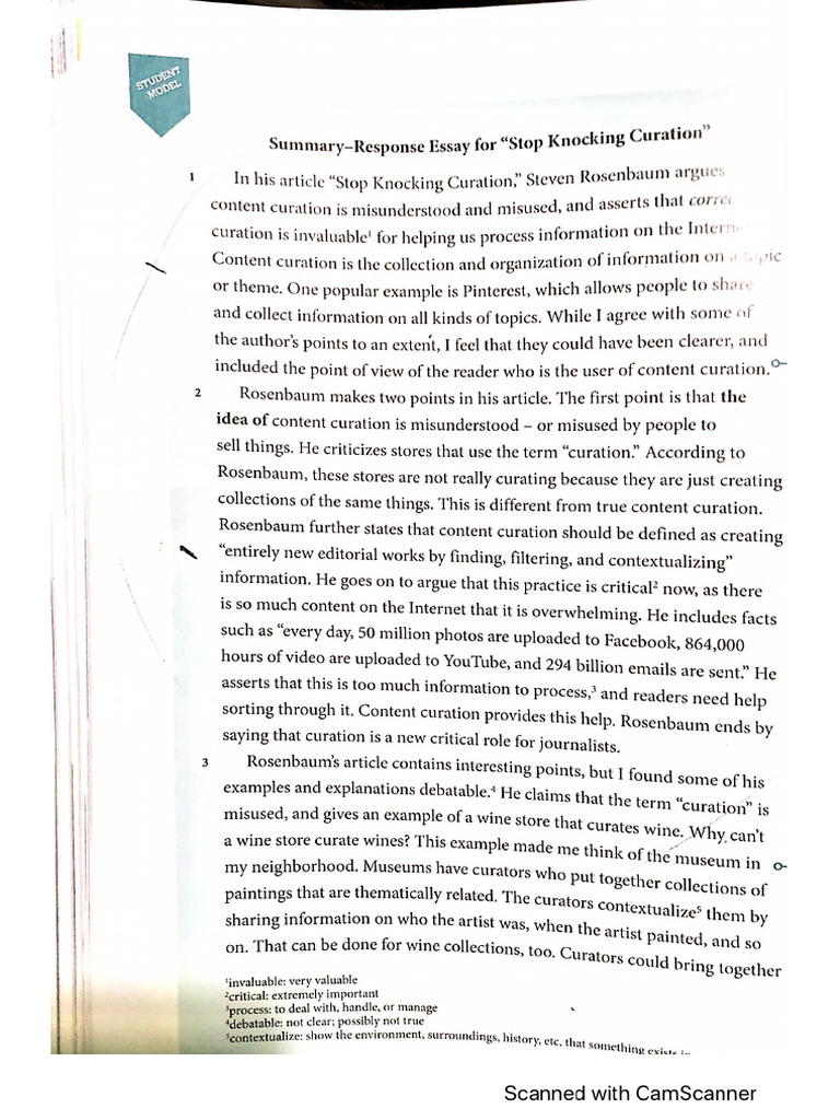 Essay Writing Exercise | PDF