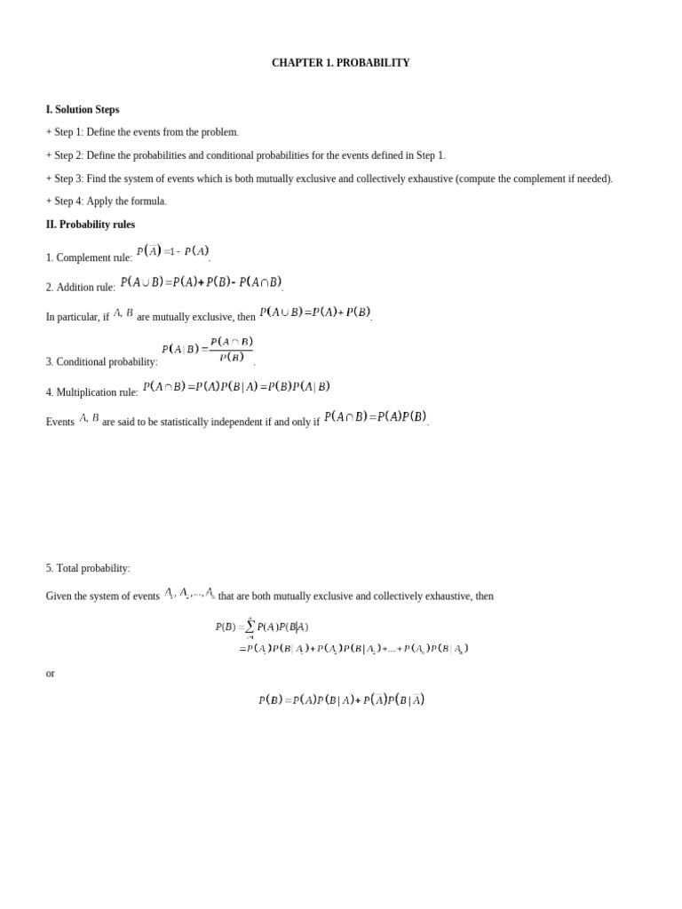 Probability and Statistics Concepts Guide | PDF | Confidence Interval ...