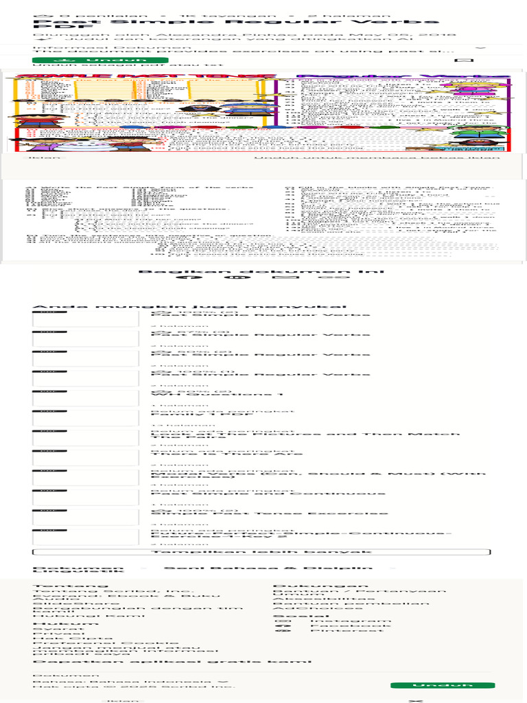 Past Simple Exercises for Beginners | PDF | Syntax | Linguistic Morphology