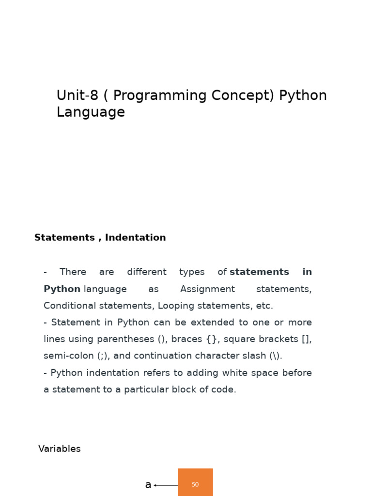 Unit-8 (Programming Concept) | PDF | Data Type | Boolean Data Type