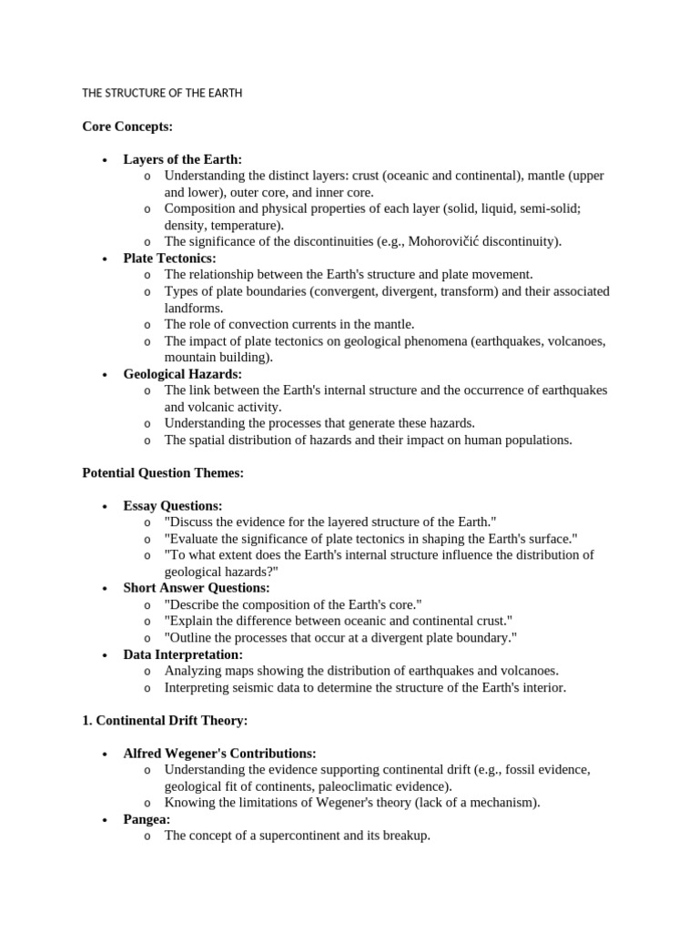Geography | PDF | Plate Tectonics | Earth