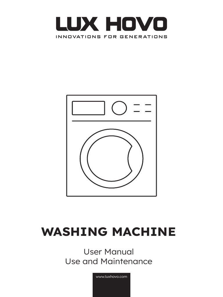 Washing Machine User Manual & Safety Guide | PDF | Washing Machine | Ac ...