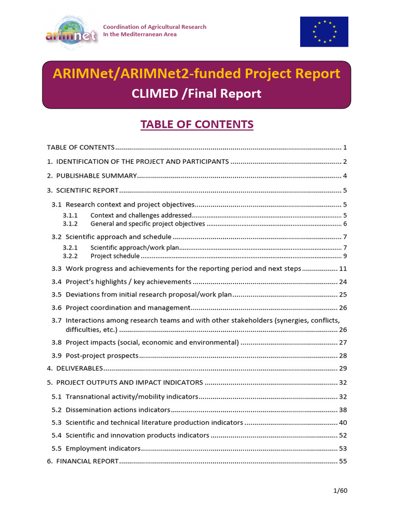 CLIMED - Final Report - 14march2017 | PDF | Agriculture | Farms